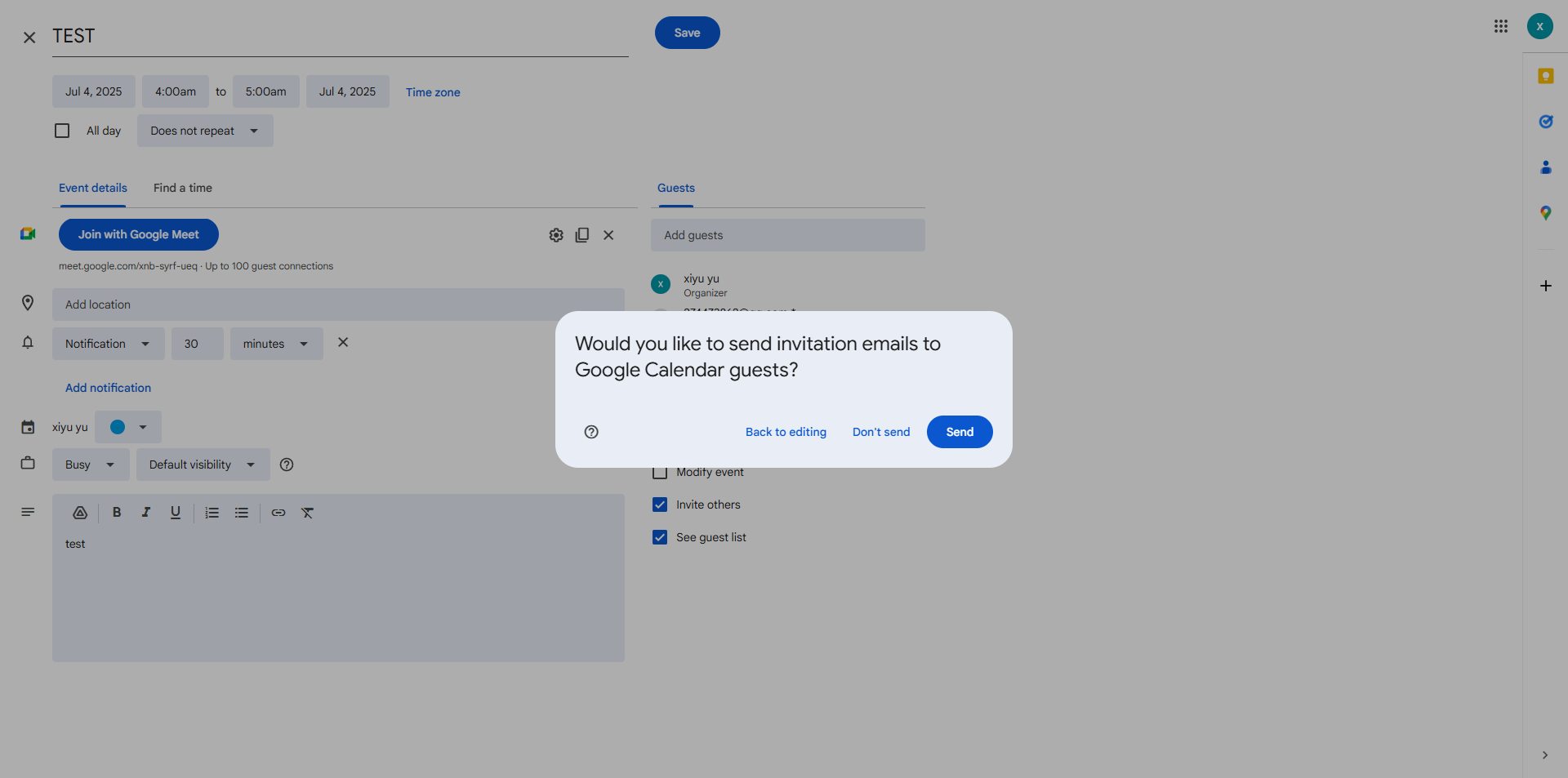 Screenshot for step