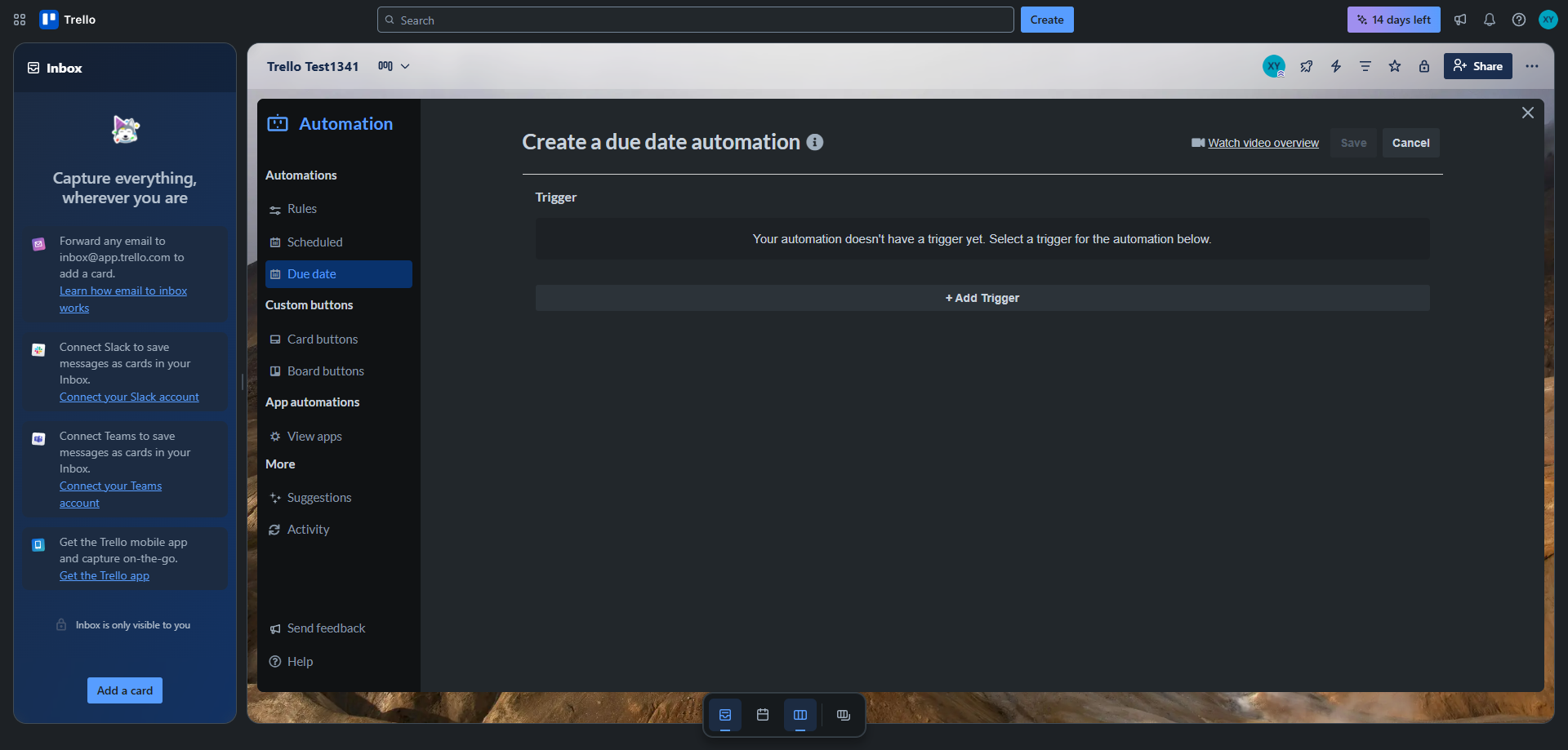 Screenshot for Start Creating a New Due Date Automation