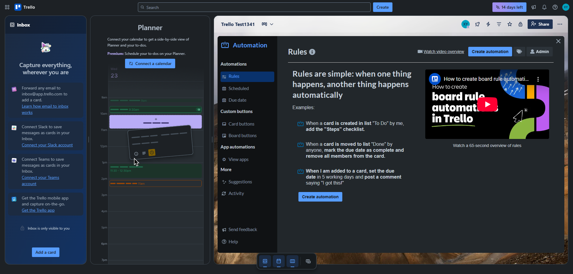 Screenshot for Explore Automation Dashboard