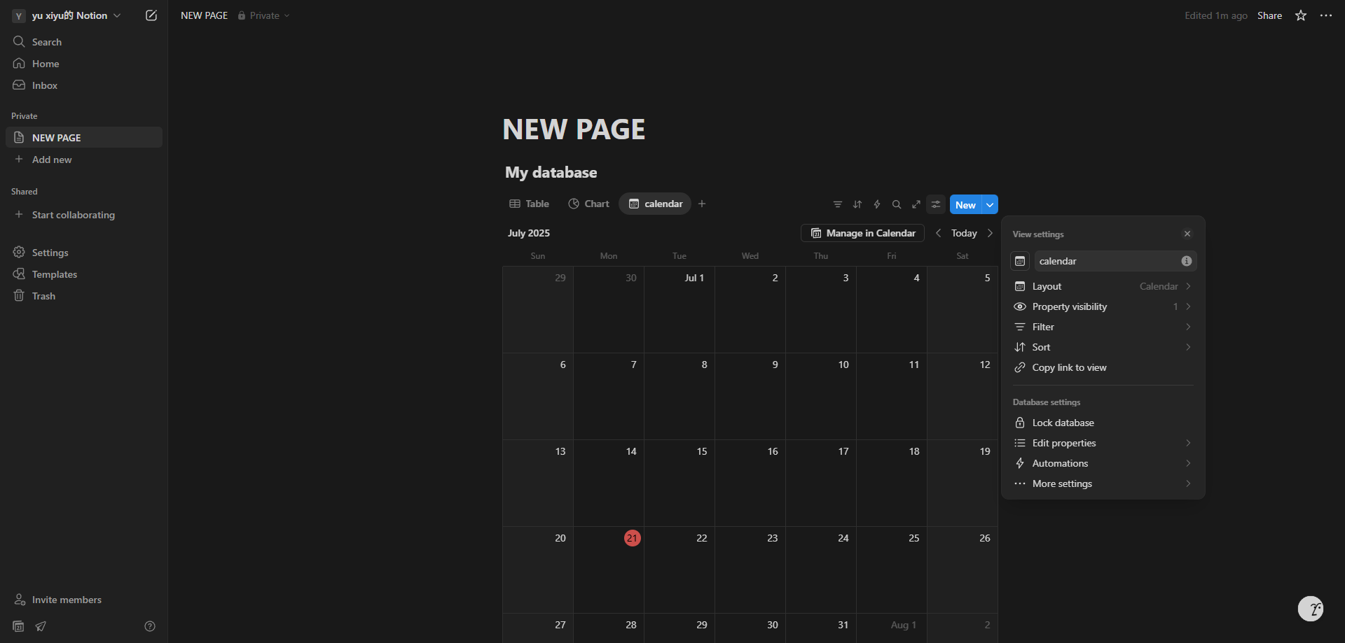 Screenshot for Access View Options Again