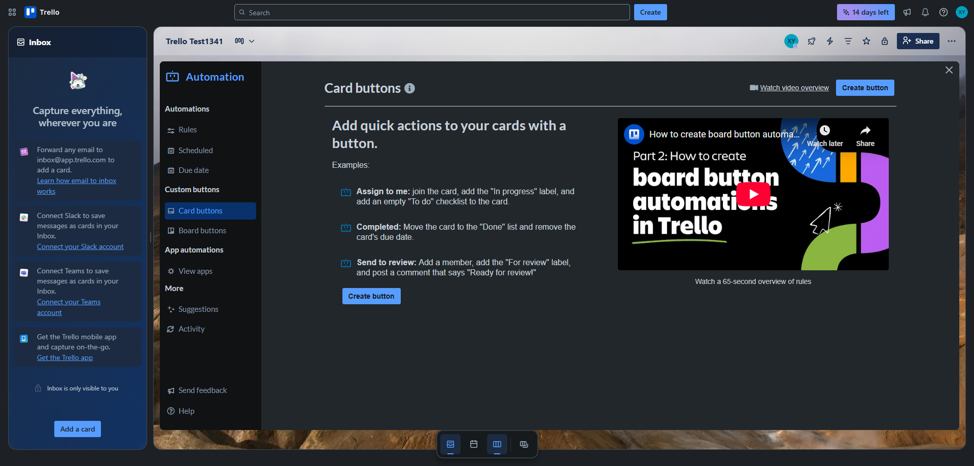Screenshot for Access Card Buttons Interface
