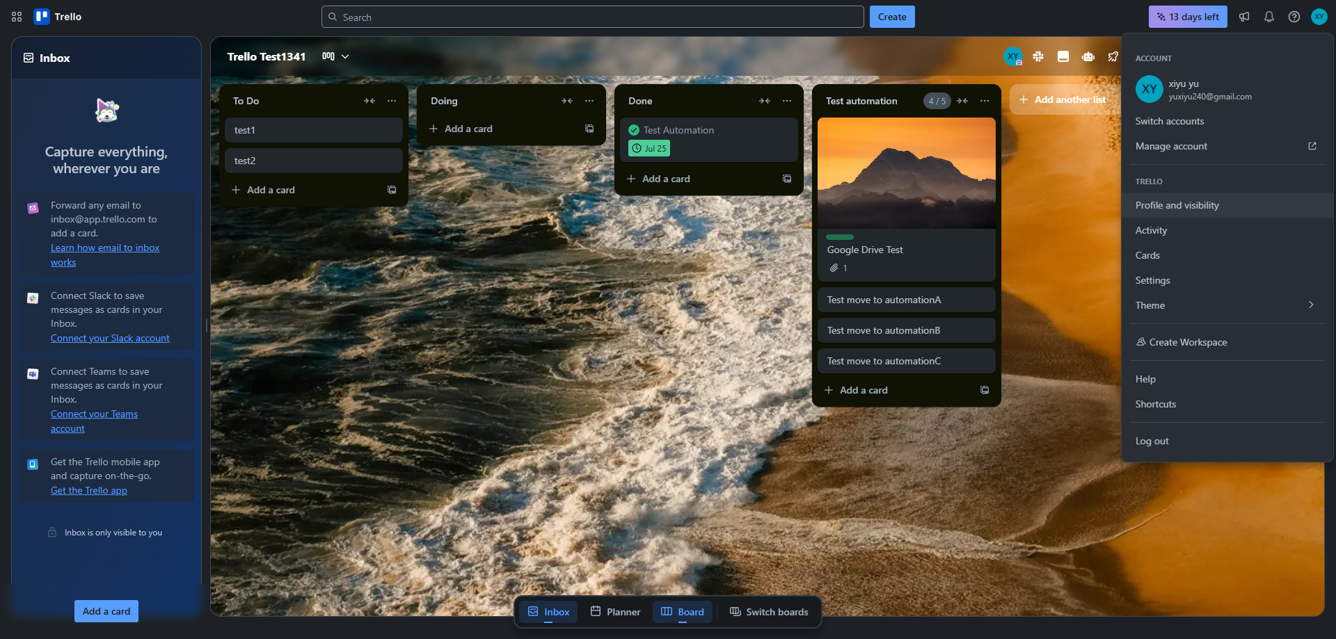 Screenshot for Access Account Settings