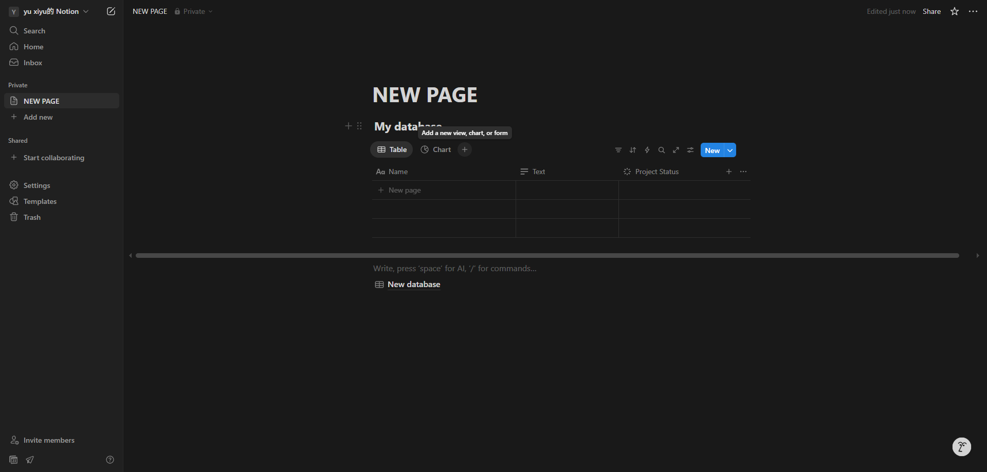 Screenshot for Access View Options