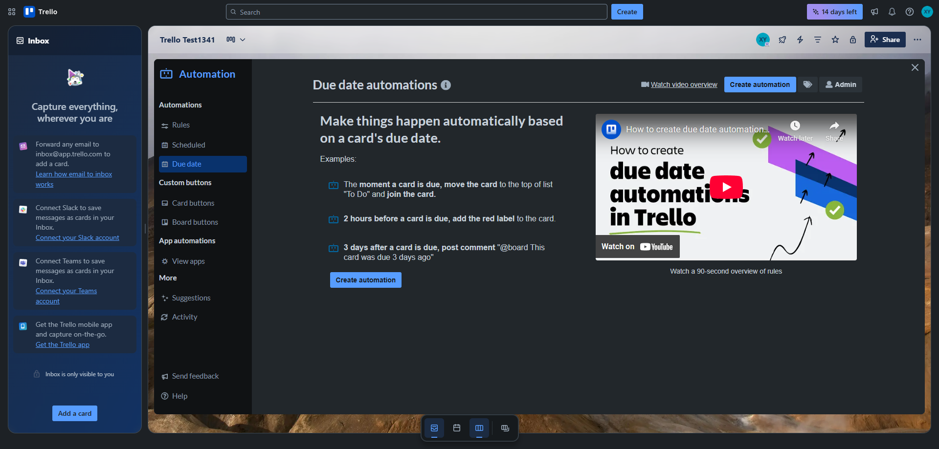 Screenshot for Review Due Date Automation Templates