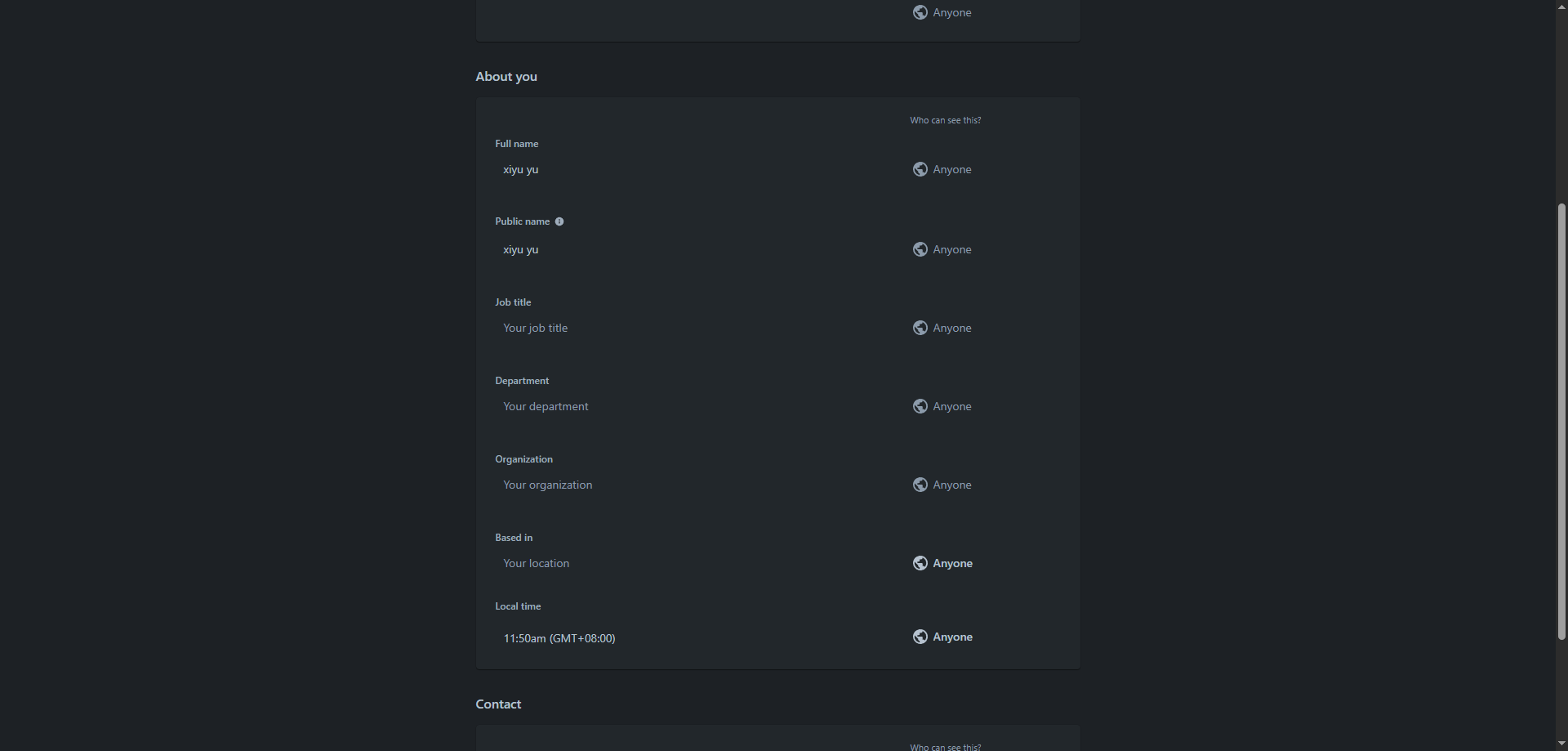 Screenshot for Edit Full Name