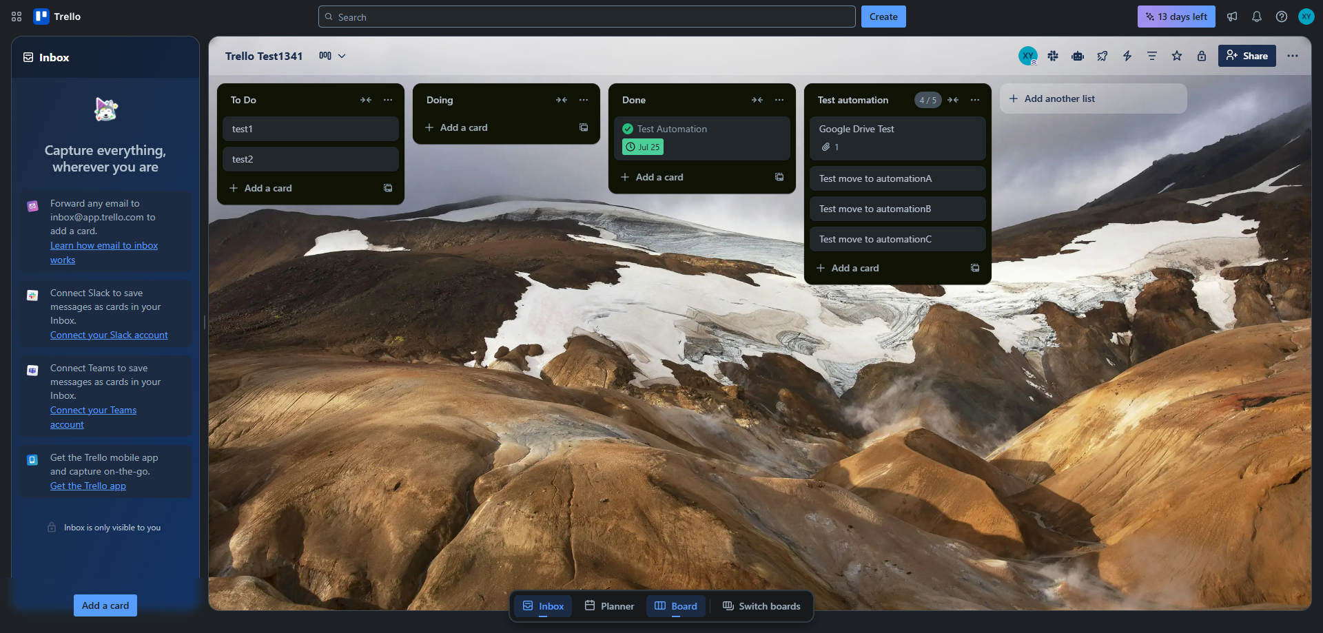 Screenshot for Open Board Menu