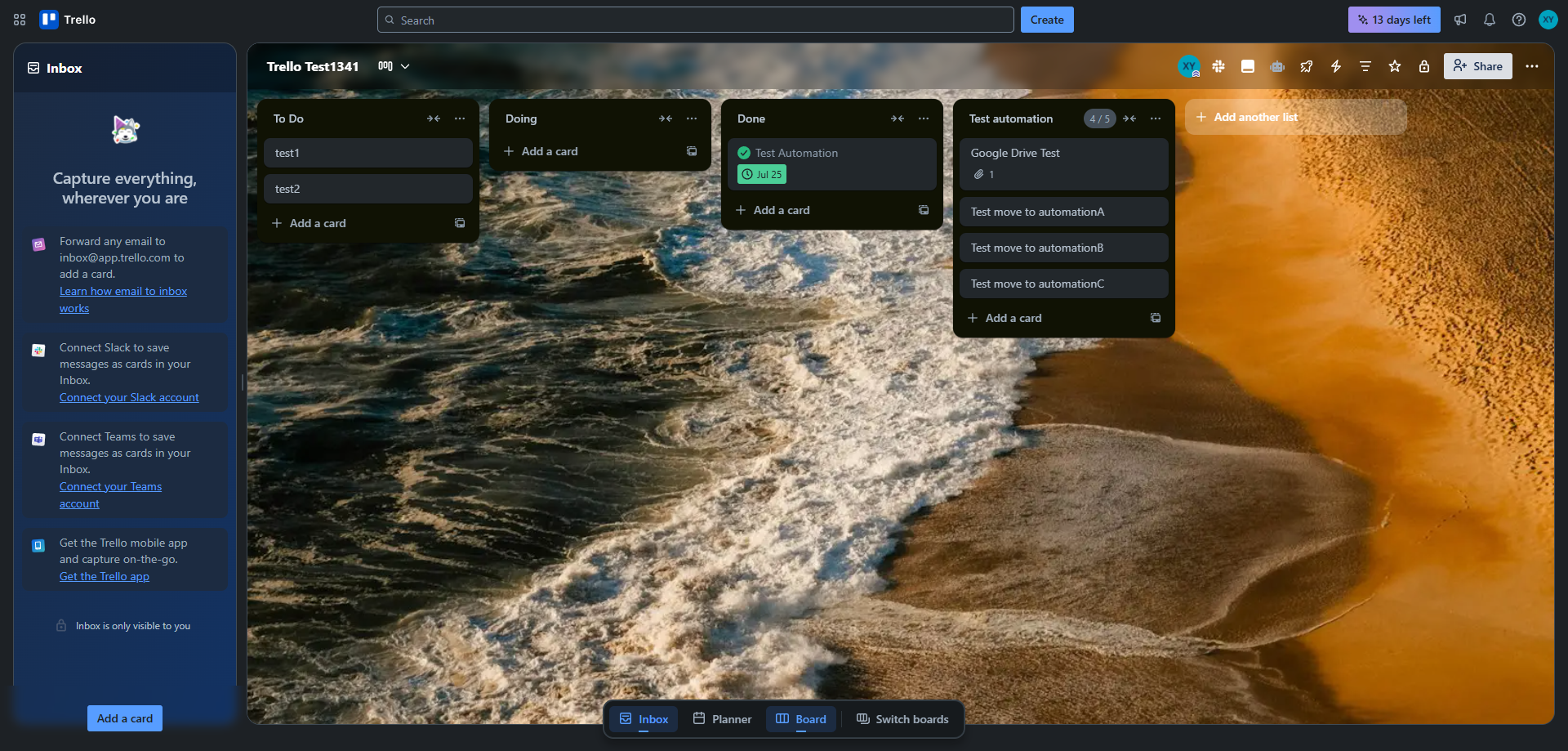 Screenshot for View Your Updated Board