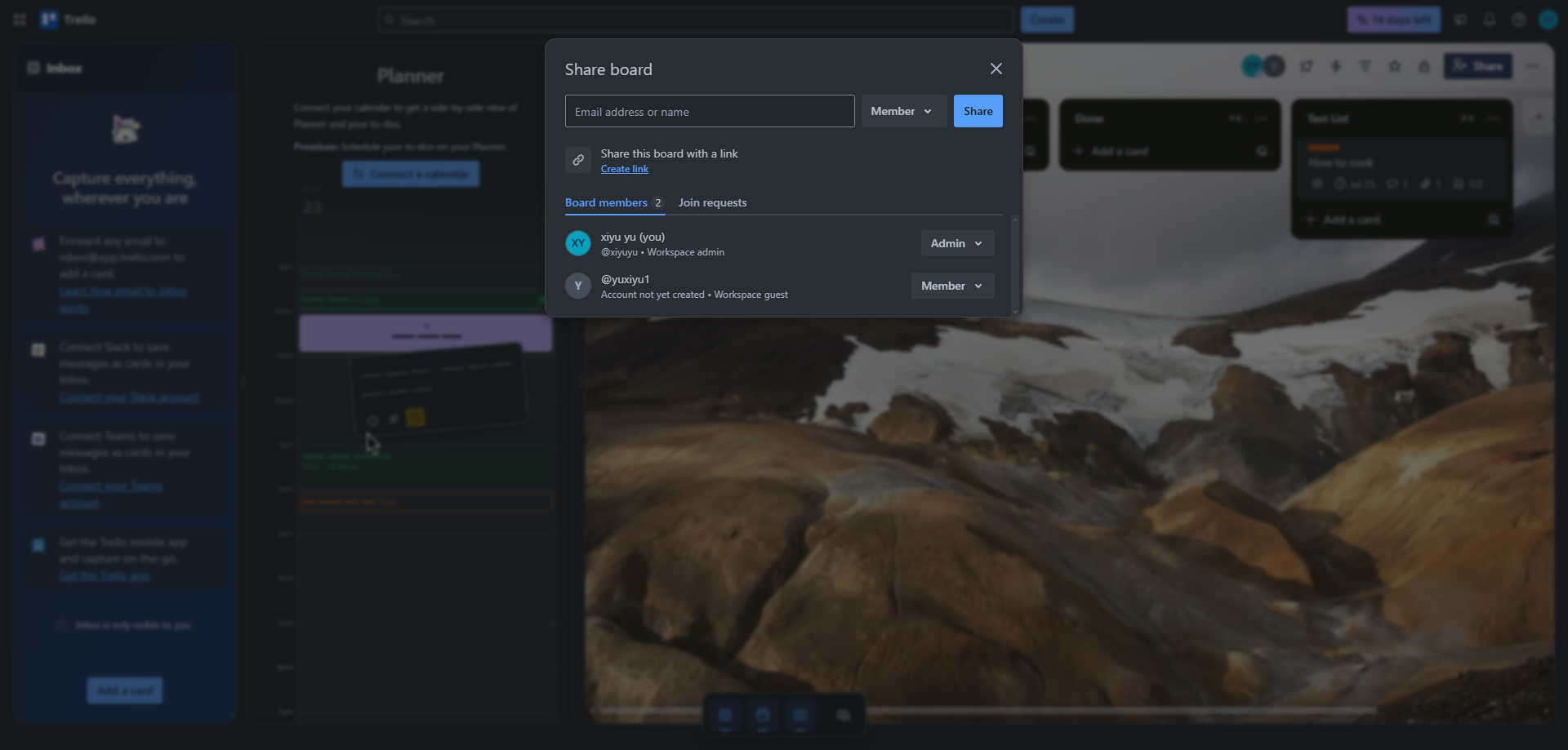 Screenshot for Access Permission Settings