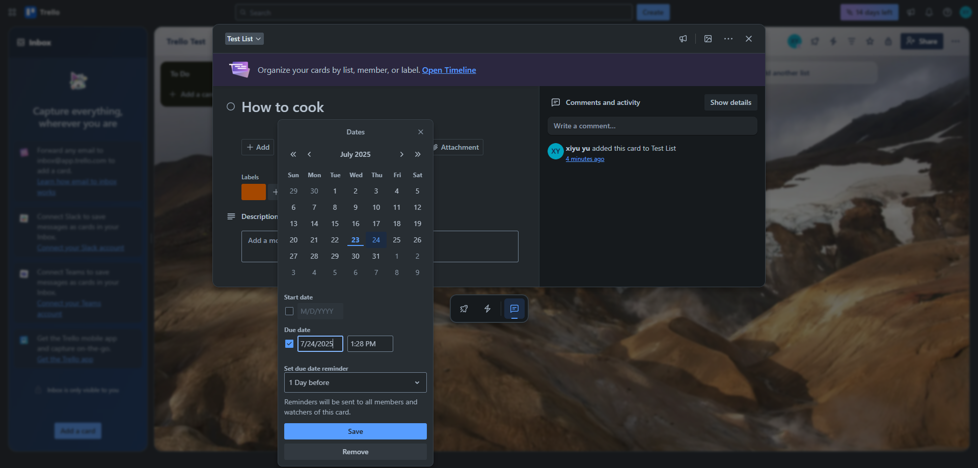 Screenshot for Select Date from Calendar