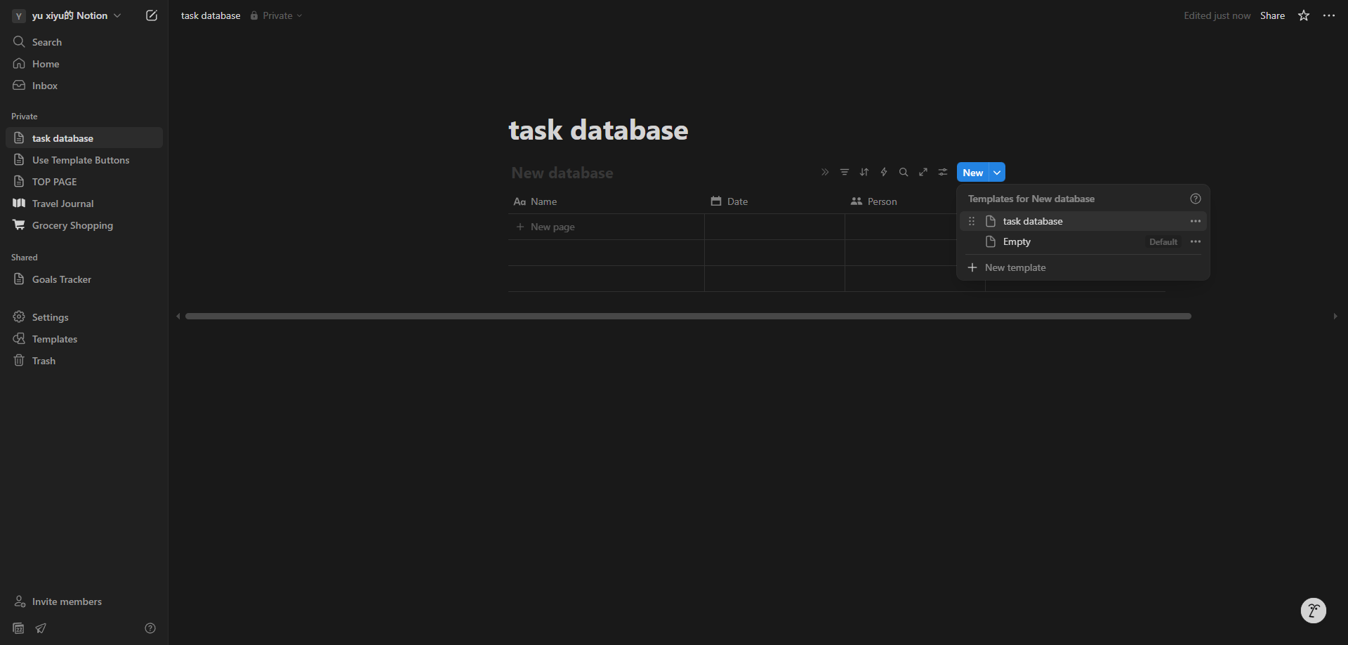 Screenshot for Configure Template Title
