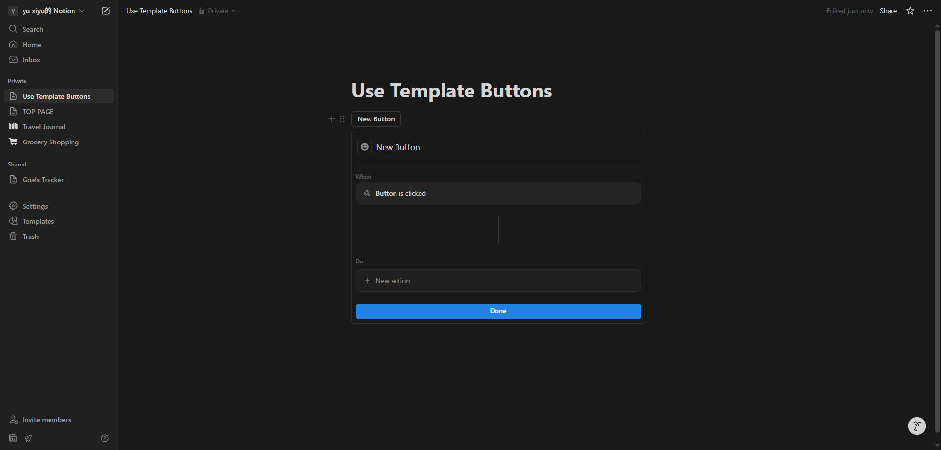 Screenshot for Add a New Action