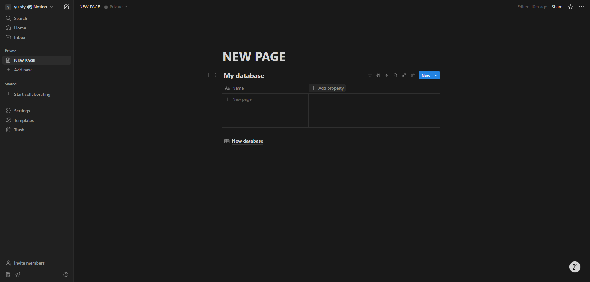 Screenshot for Access the Add Property Option