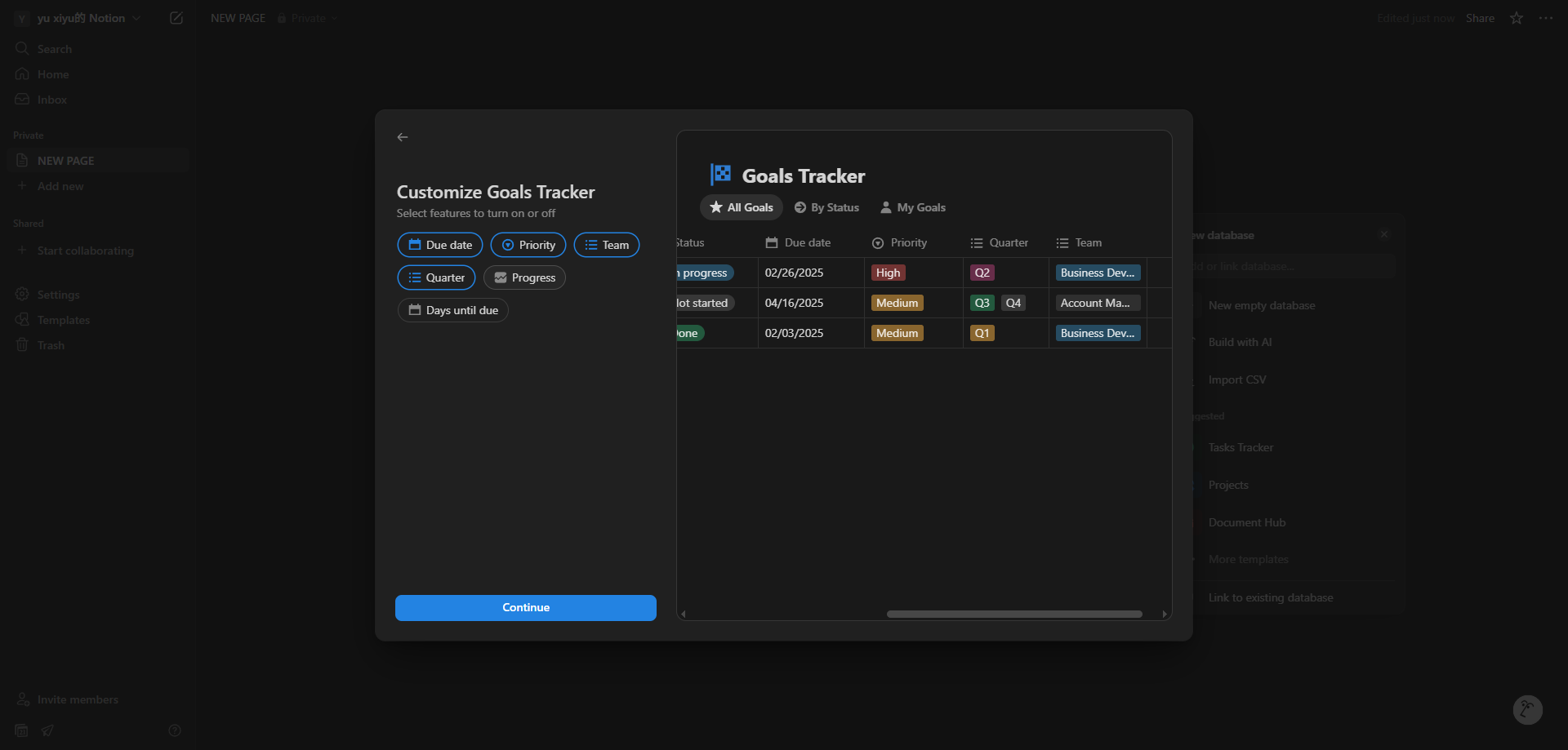 Screenshot for Add Progress Tracking
