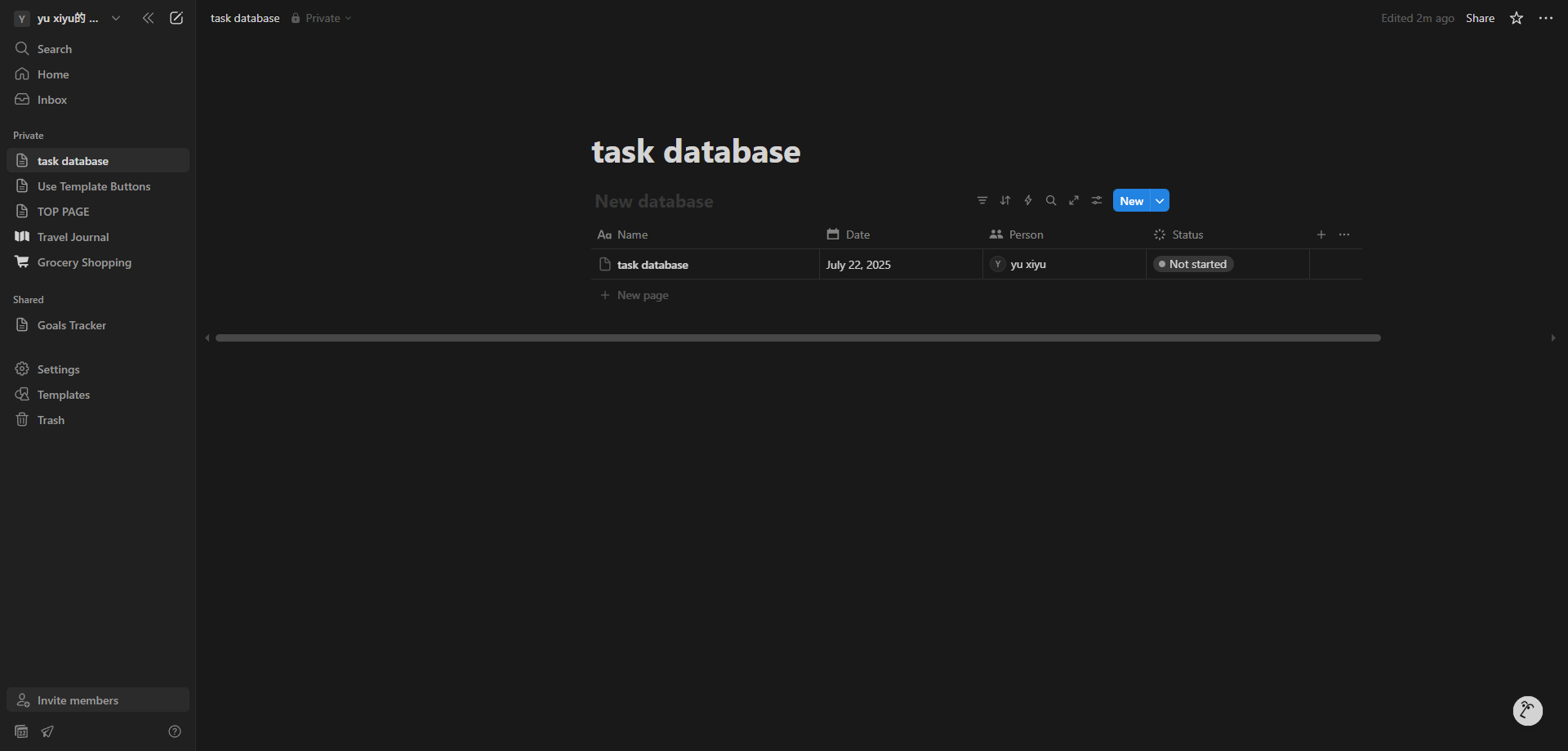 Screenshot for Save and Review Template