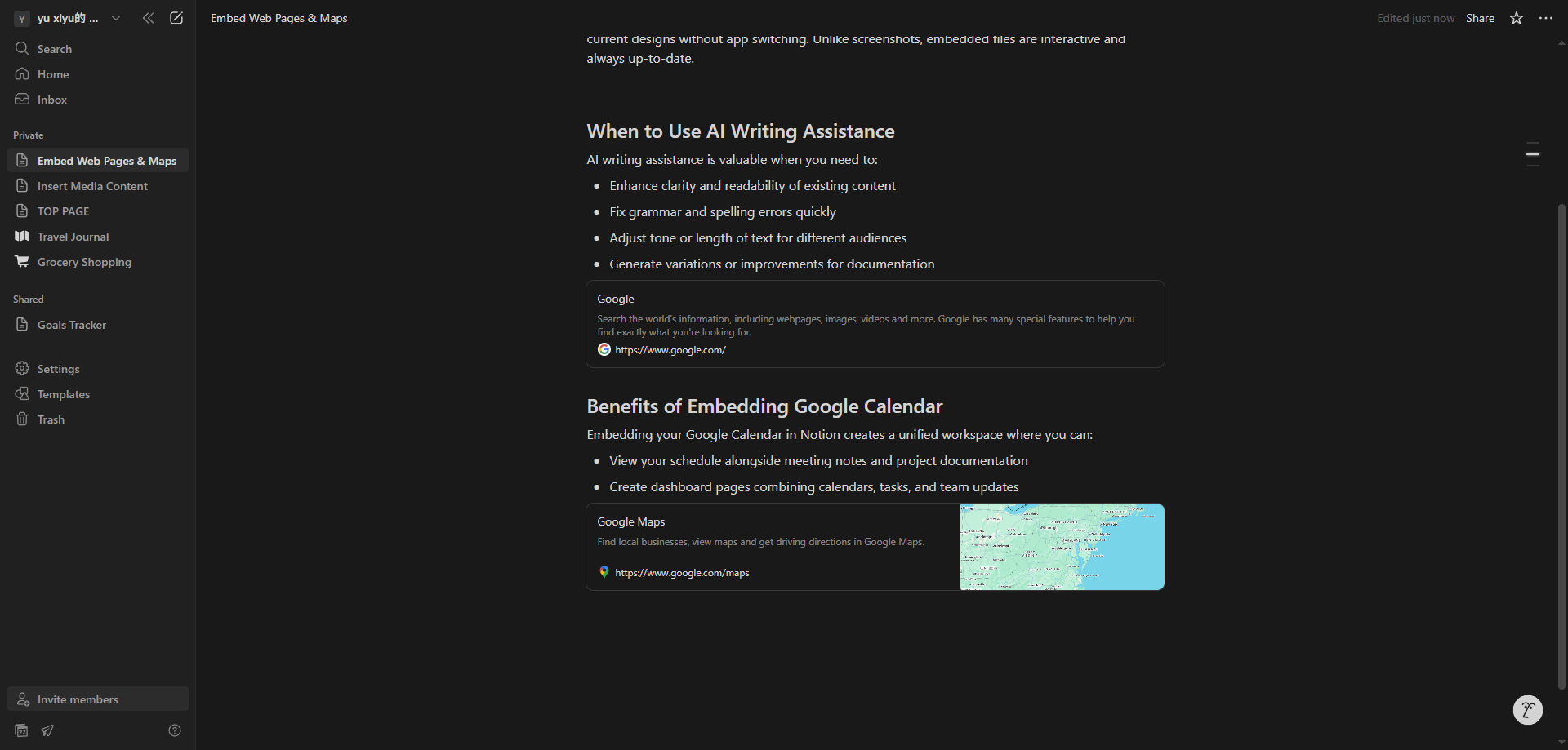 Screenshot for Test Map Functionality