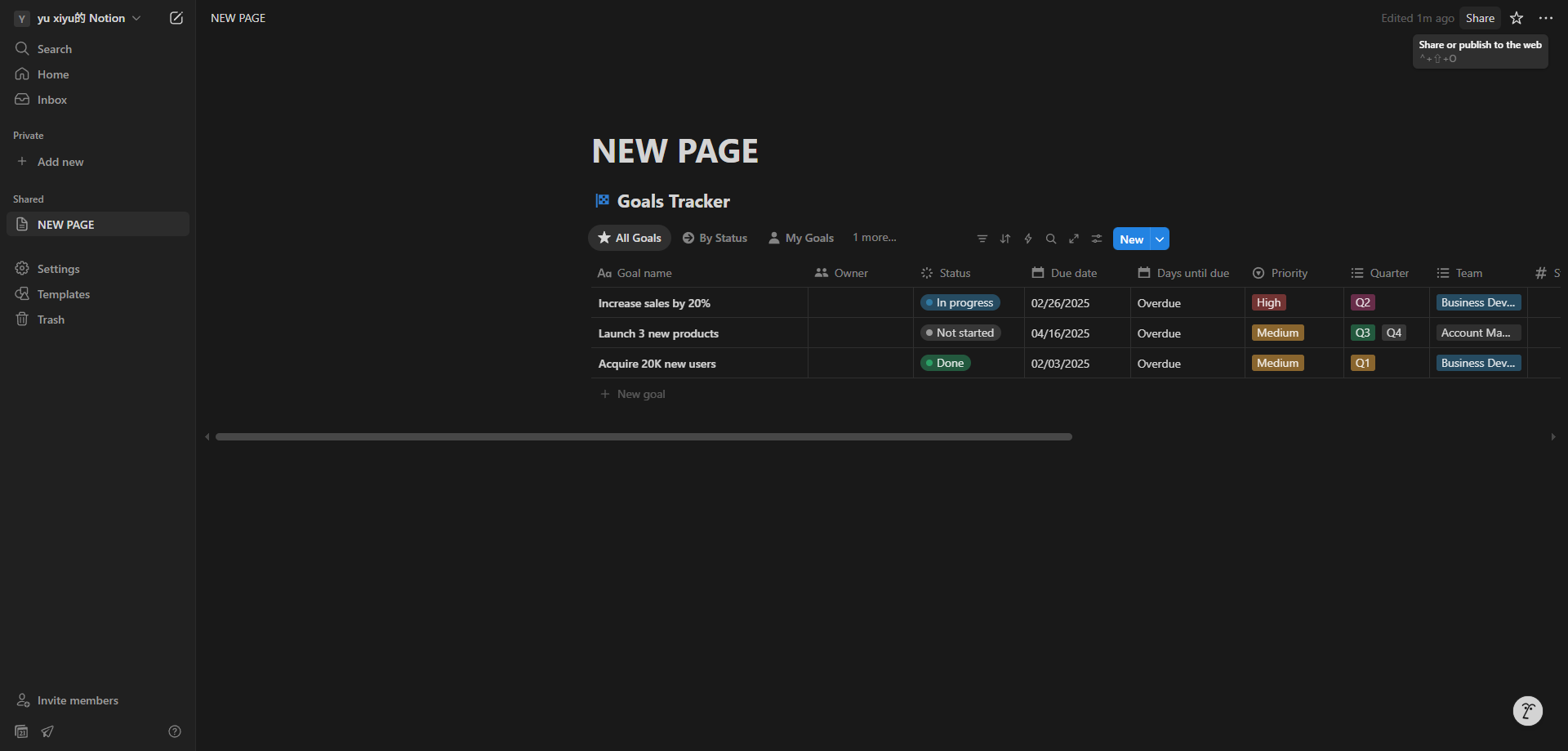 Screenshot for Access the Share Menu