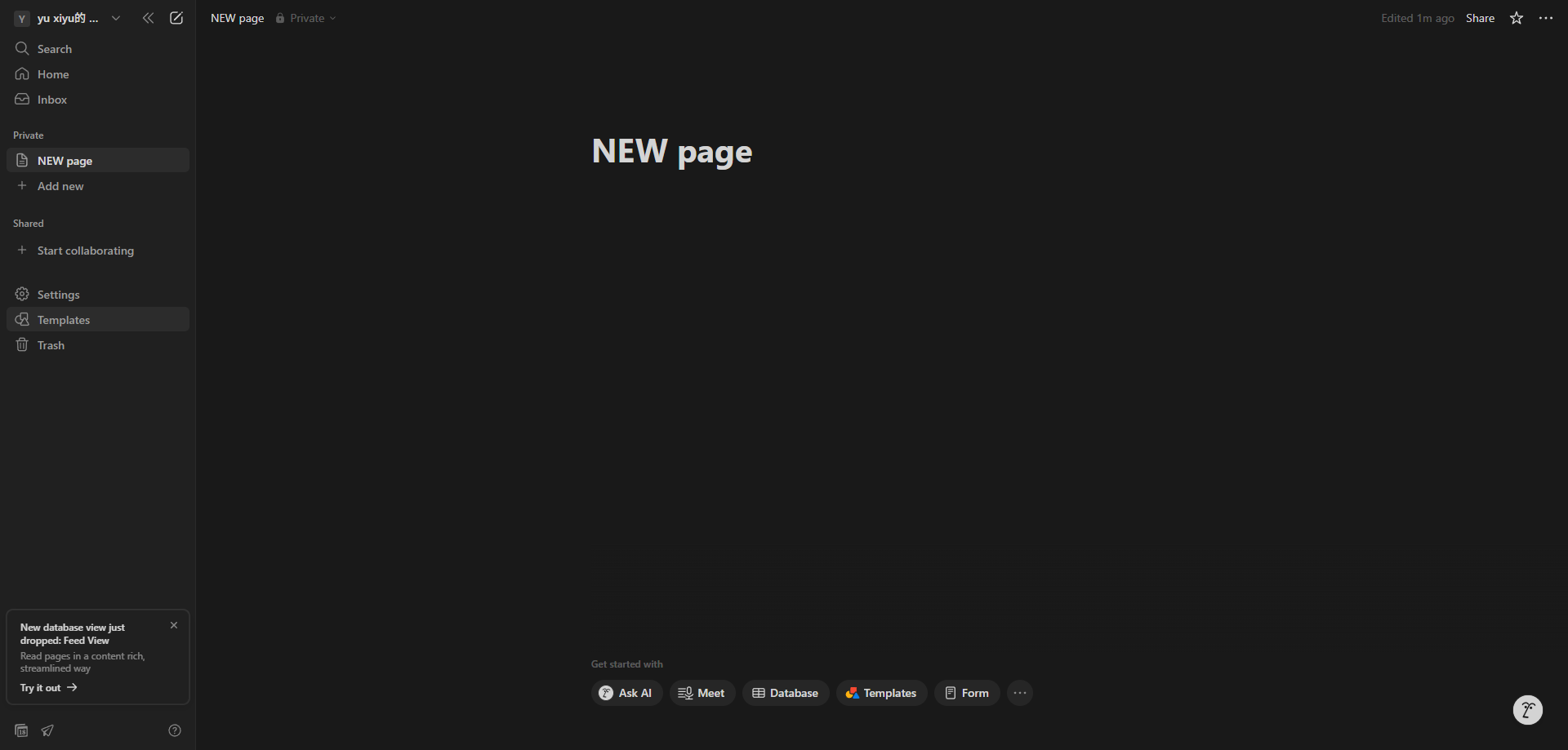 Screenshot for Access the Template Gallery