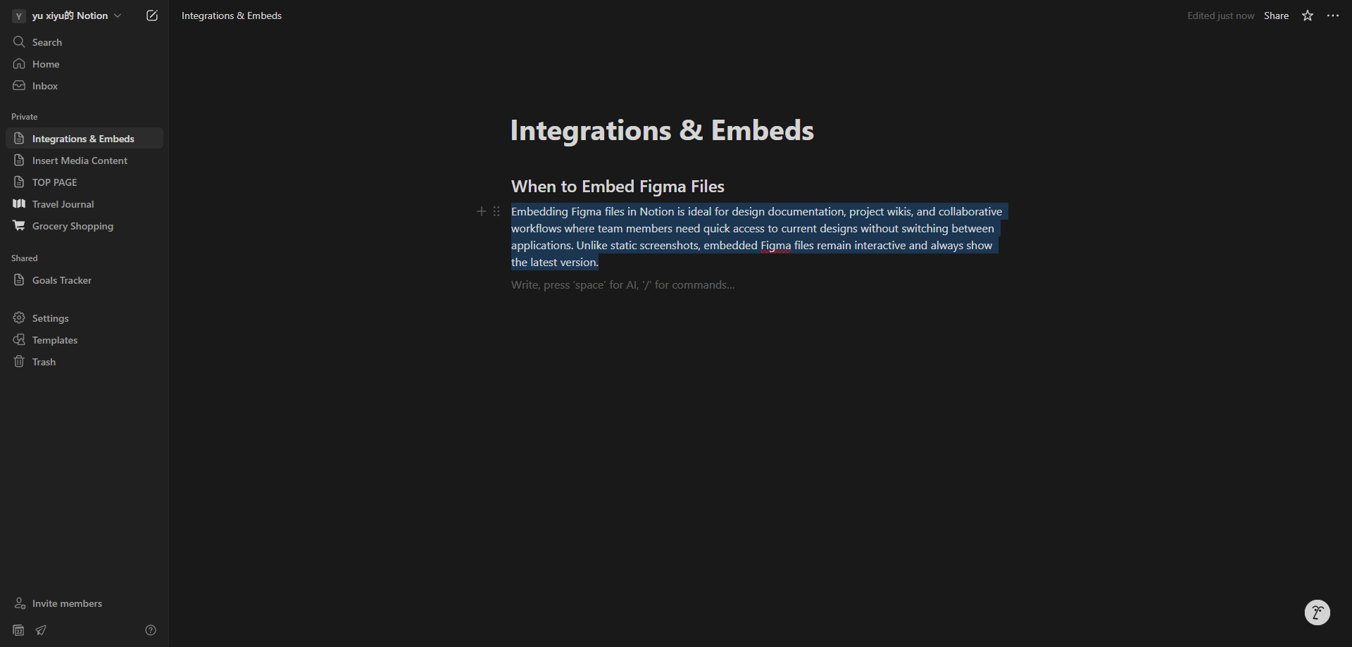 Screenshot for Select Content for AI Enhancement